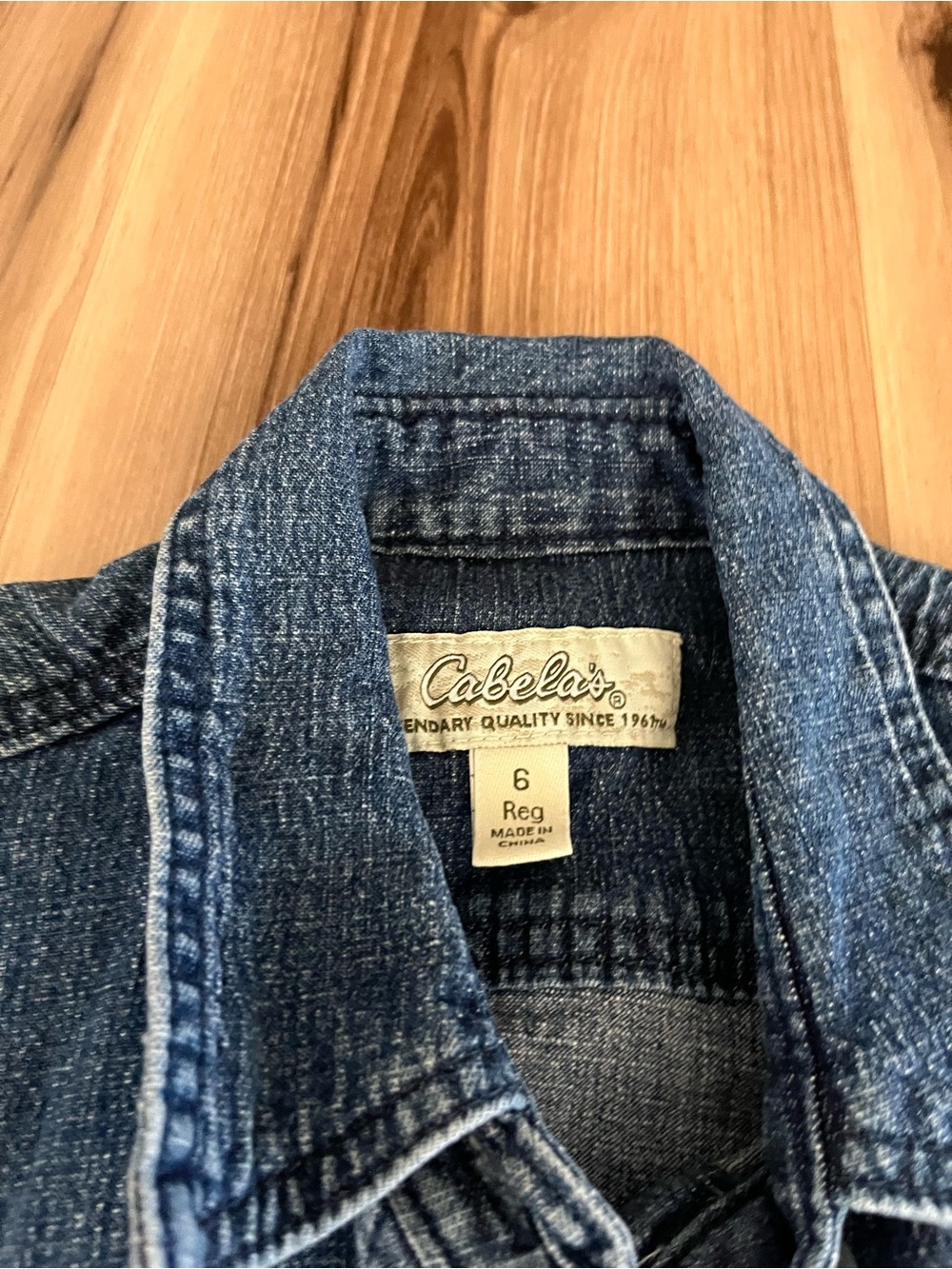 Cabelas Womens Blue Denim Sleeveless Button Down Dress 6 y2k jumper style - Picture 2 of 4